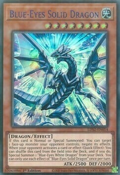 Blue-Eyes Solid Dragon Card Front