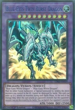 Blue-Eyes Twin Burst Dragon Card Front