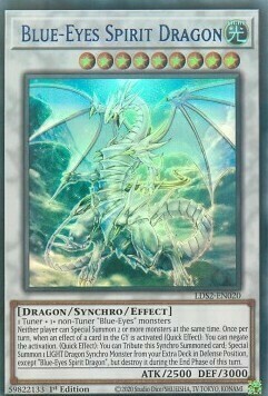 Blue-Eyes Spirit Dragon Card Front