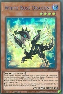 White Rose Dragon Card Front
