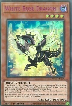 White Rose Dragon Card Front