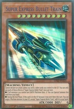 Super Express Bullet Train Card Front