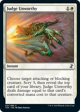 Judge Unworthy Card Front