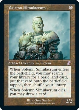 Solemn Simulacrum Card Front