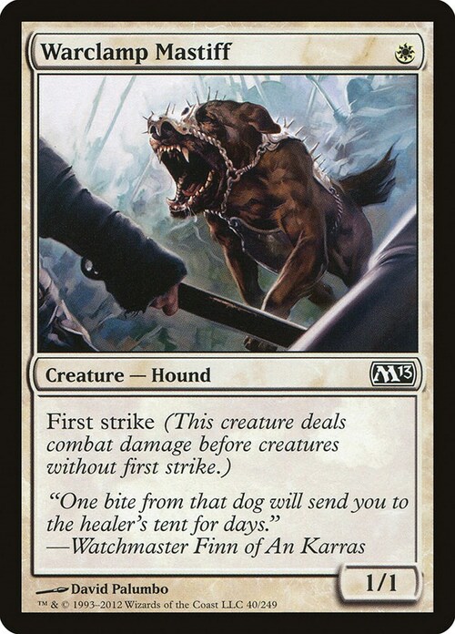 Warclamp Mastiff Card Front