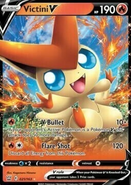 Victini V [V Bullet | Flare Shot] Card Front