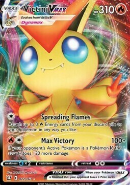 Victini VMAX [Spreading Flames | Max Victory] Card Front