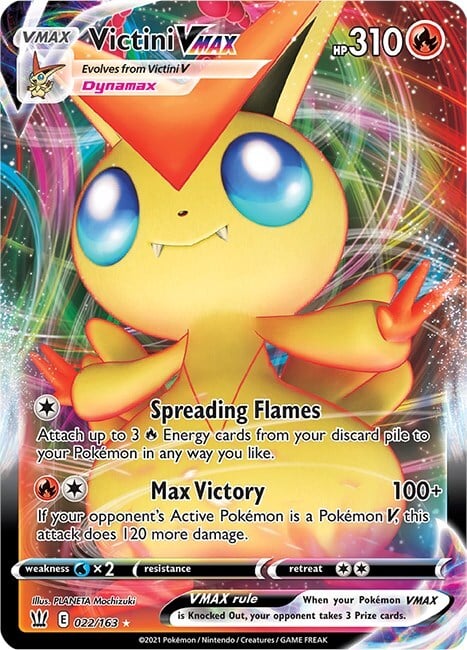 Victini VMAX Card Front