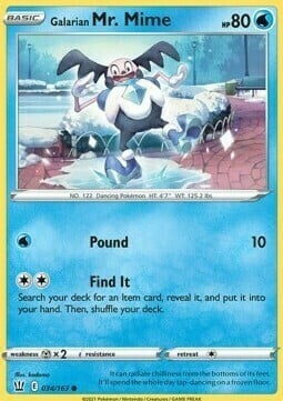 Galarian Mr. Mime [Pound | Find It] Card Front