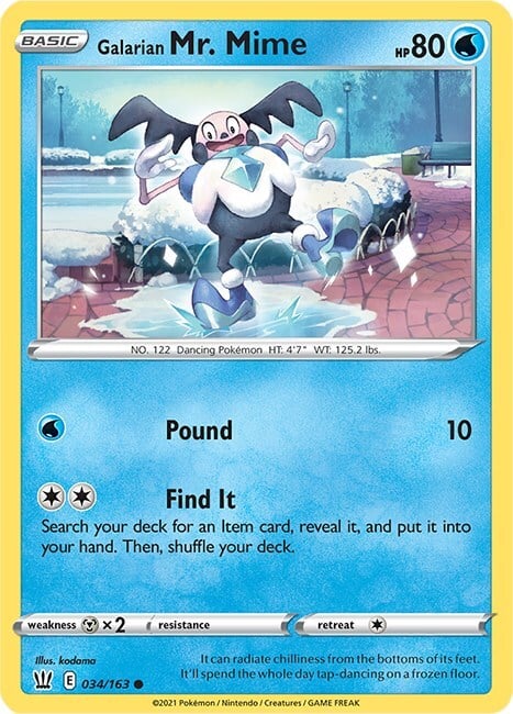 Galarian Mr. Mime [Pound | Find It] Card Front