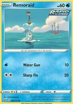 Remoraid [Water Gun | Sharp Fin] Card Front