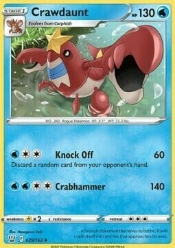 Crawdaunt [Knock Off | Crabhammer] Card Front