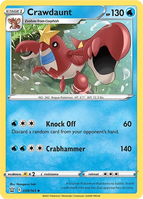 Crawdaunt Card Front