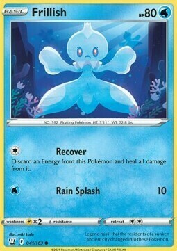 Frillish [Recover | Rain Splash] Card Front