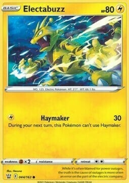 Electabuzz [Haymaker] Card Front