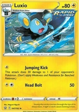 Luxio [Jumping Kick | Head Bolt] Card Front