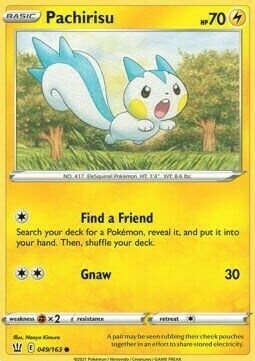 Pachirisu [Find a Friend | Gnaw] Card Front