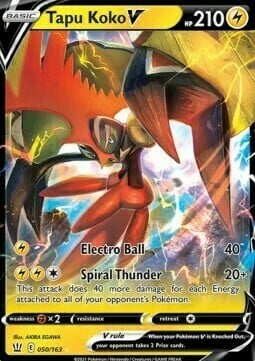 Tapu Koko V [Electro Ball | Spiral Thunder] Card Front