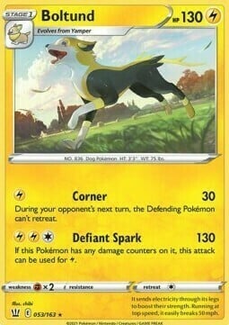 Boltund [Corner | Defiant Spark] Card Front