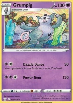 Grumpig [Dazzle Dance | Power Gem] Card Front