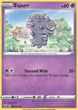 Espurr [Focused Wish] Card Front