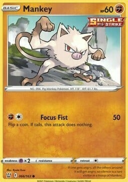 Mankey [Focus Fist] Card Front
