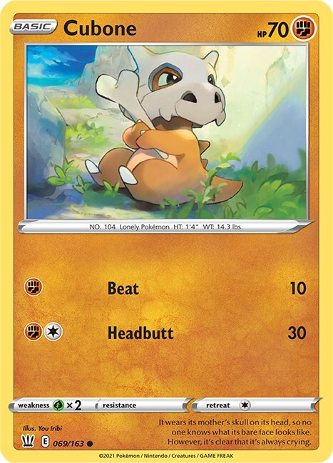 Cubone Card Front