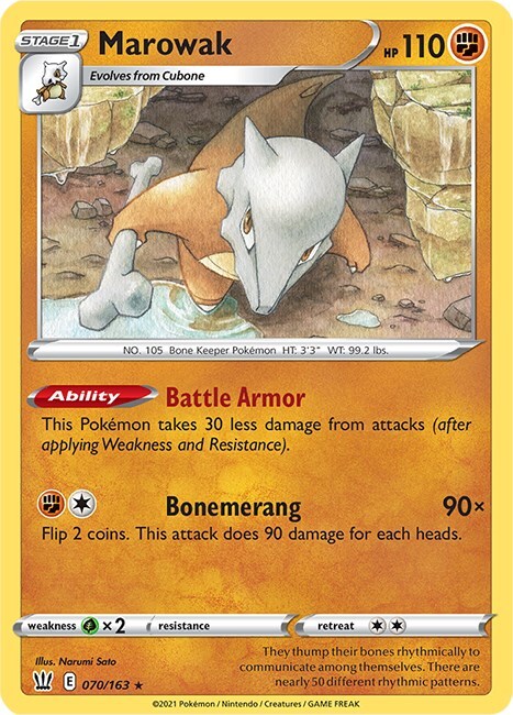 Marowak Card Front