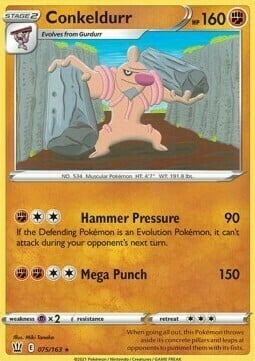 Conkeldurr [Hammer Pressure | Mega Punch] Card Front