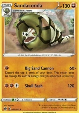 Sandaconda [Big Sand Cannon | Skull Bash] Card Front