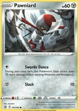 Pawniard [Swords Dance | Slash] Frente