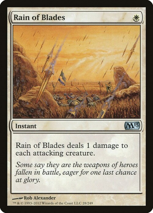 Rain of Blades Card Front