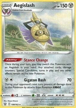Aegislash [Stance Change | Giganton Bash] Card Front
