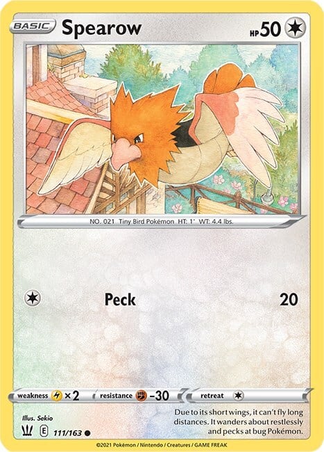 Spearow Card Front