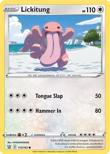 Lickitung Card Front