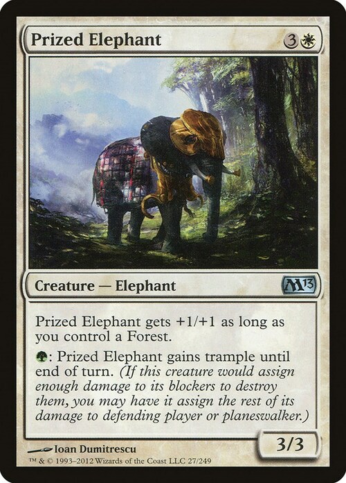 Prized Elephant Card Front