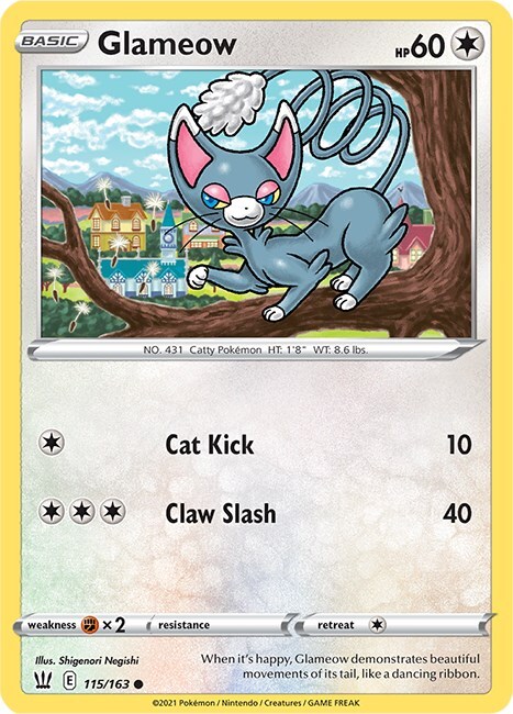 Glameow Card Front