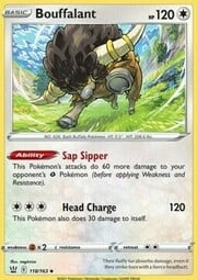 Bouffalant [Sap Sipper | Head Charge]