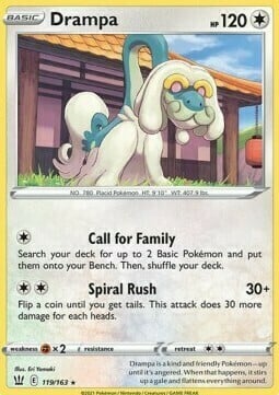 Drampa [Call for Family | Spiral Rush] Card Front