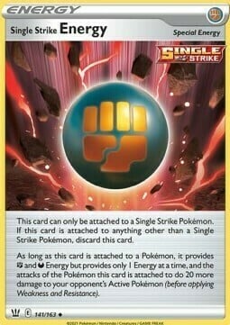Single Strike Energy Card Front