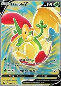 Flapple V [Sour Spit | Wing Attack] Card Front