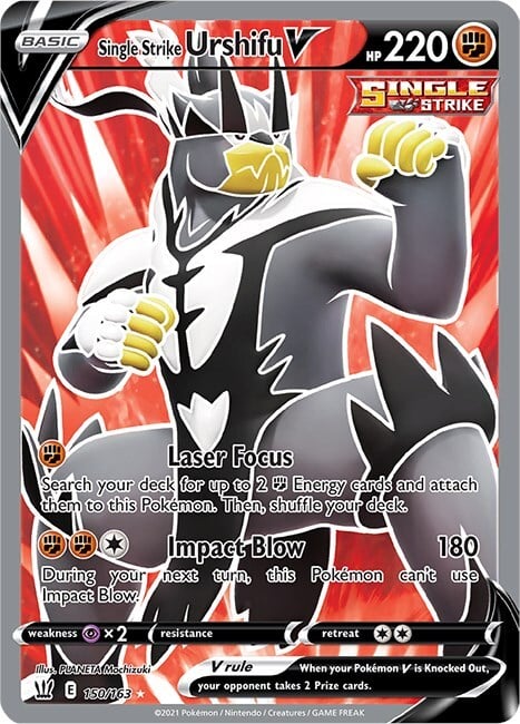 Single Strike Urshifu V Card Front