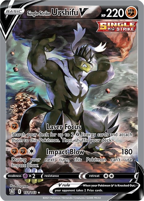 Single Strike Urshifu V Card Front