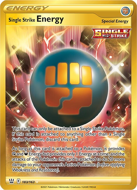 Single Strike Energy Card Front