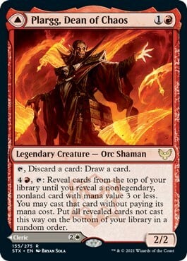 Plargg, Dean of Chaos // Augusta, Dean of Order Card Front
