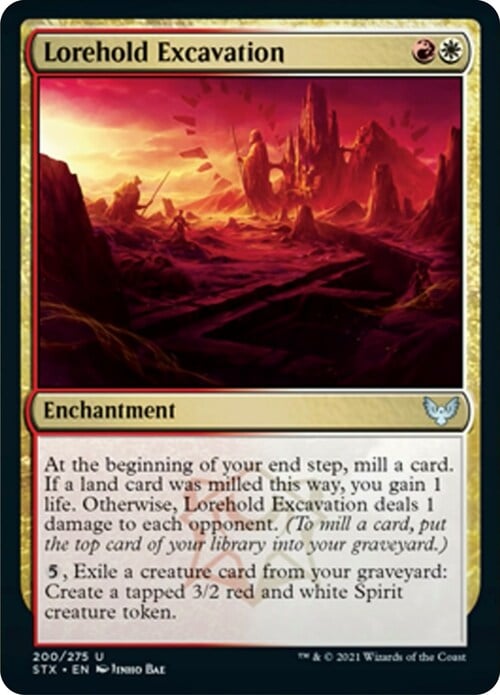 Lorehold Excavation Card Front