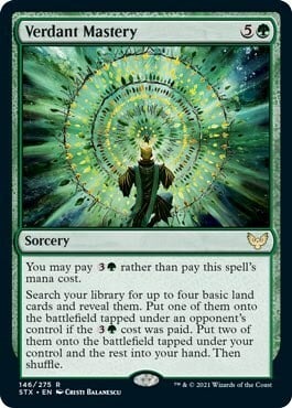 Verdant Mastery Card Front