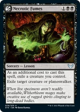 Necrotic Fumes Card Front