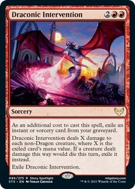 Draconic Intervention Card Front