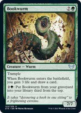 Bookwurm Card Front